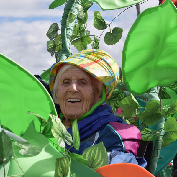 Older person at Nottingham Carnival